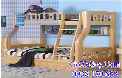 giường gỗ thông dành cho bé