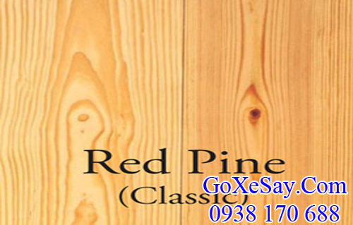 gỗ thông đỏ (gỗ red pine) xẻ sấy nhập khẩu