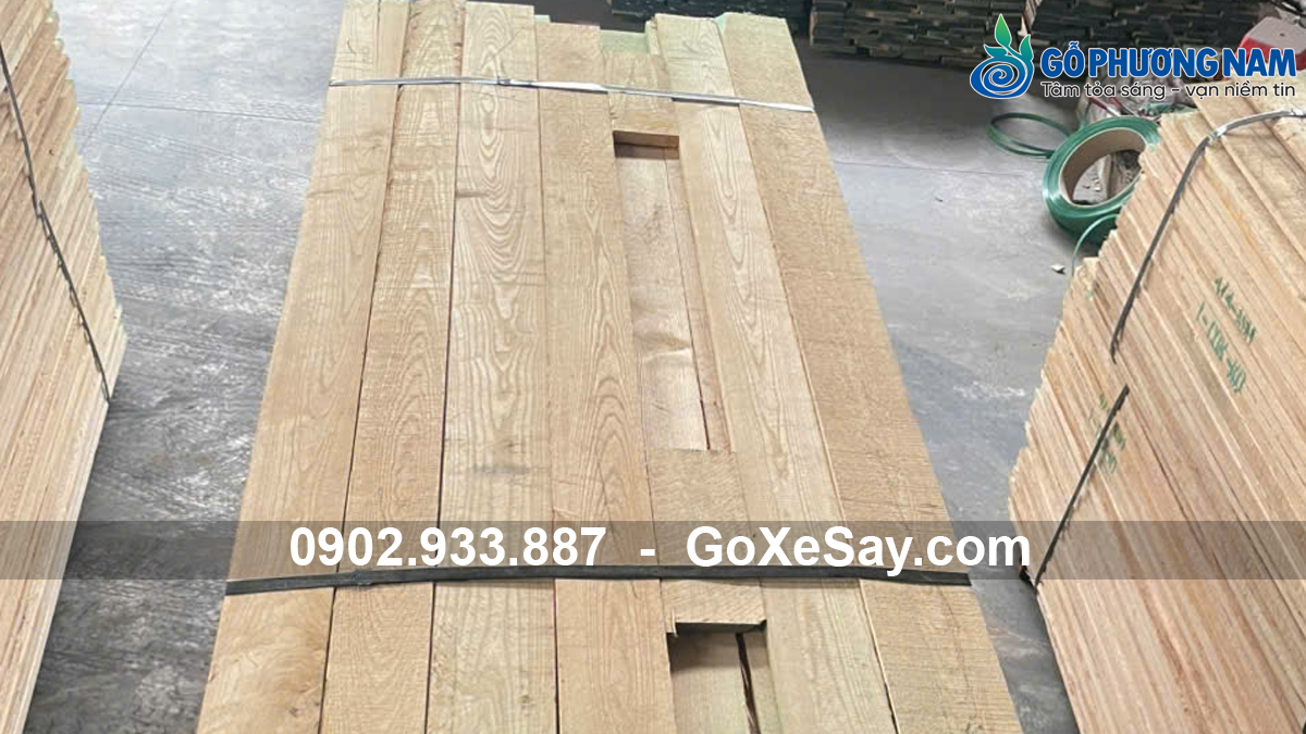 Gỗ tần bì xẻ sấy chất lượng tại kho