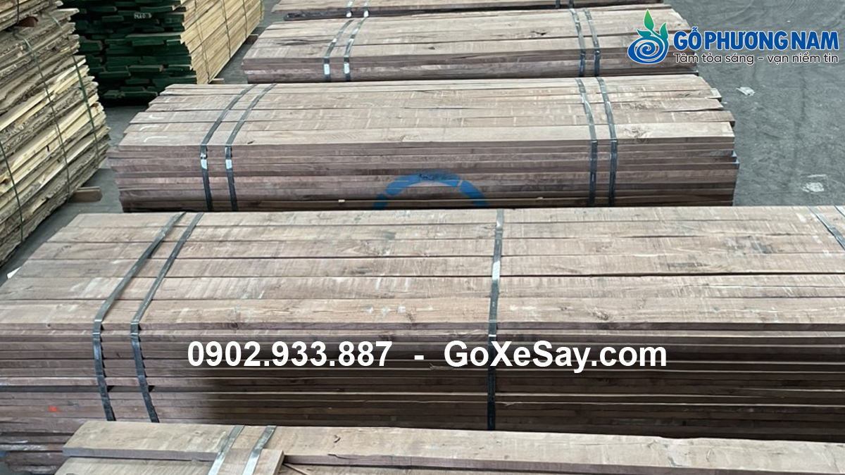 cung cấp gỗ óc chó xẻ sấy