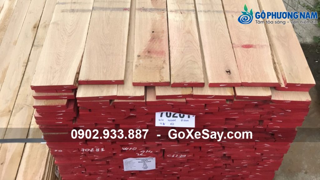 Giá gỗ sồi xẻ sấy bao nhiêu 1m3