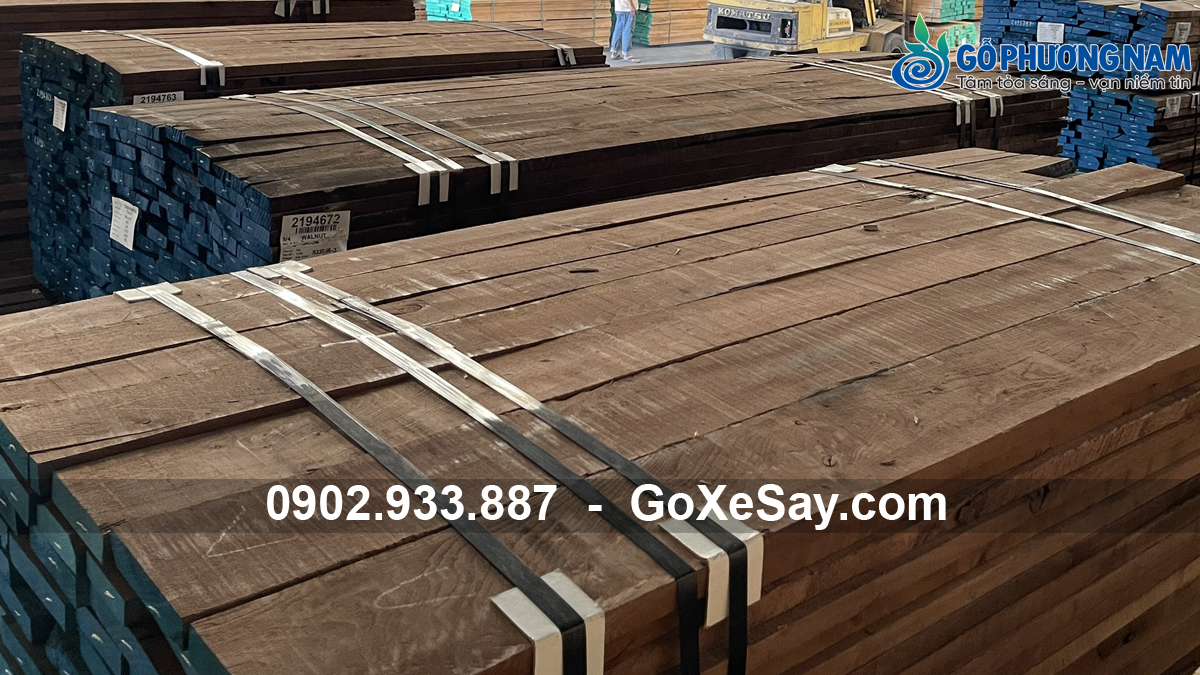 gỗ óc chó nguyên liệu nhập khẩu