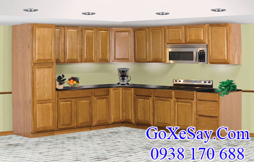 cabinets gỗ sồi