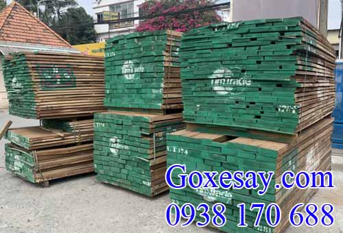 Gỗ teak xẻ thanh nguyên đai